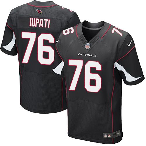 Nike Cardinals #76 Mike Iupati Black Alternate Men's Stitched NFL Vapor Untouchable Elite Jersey
